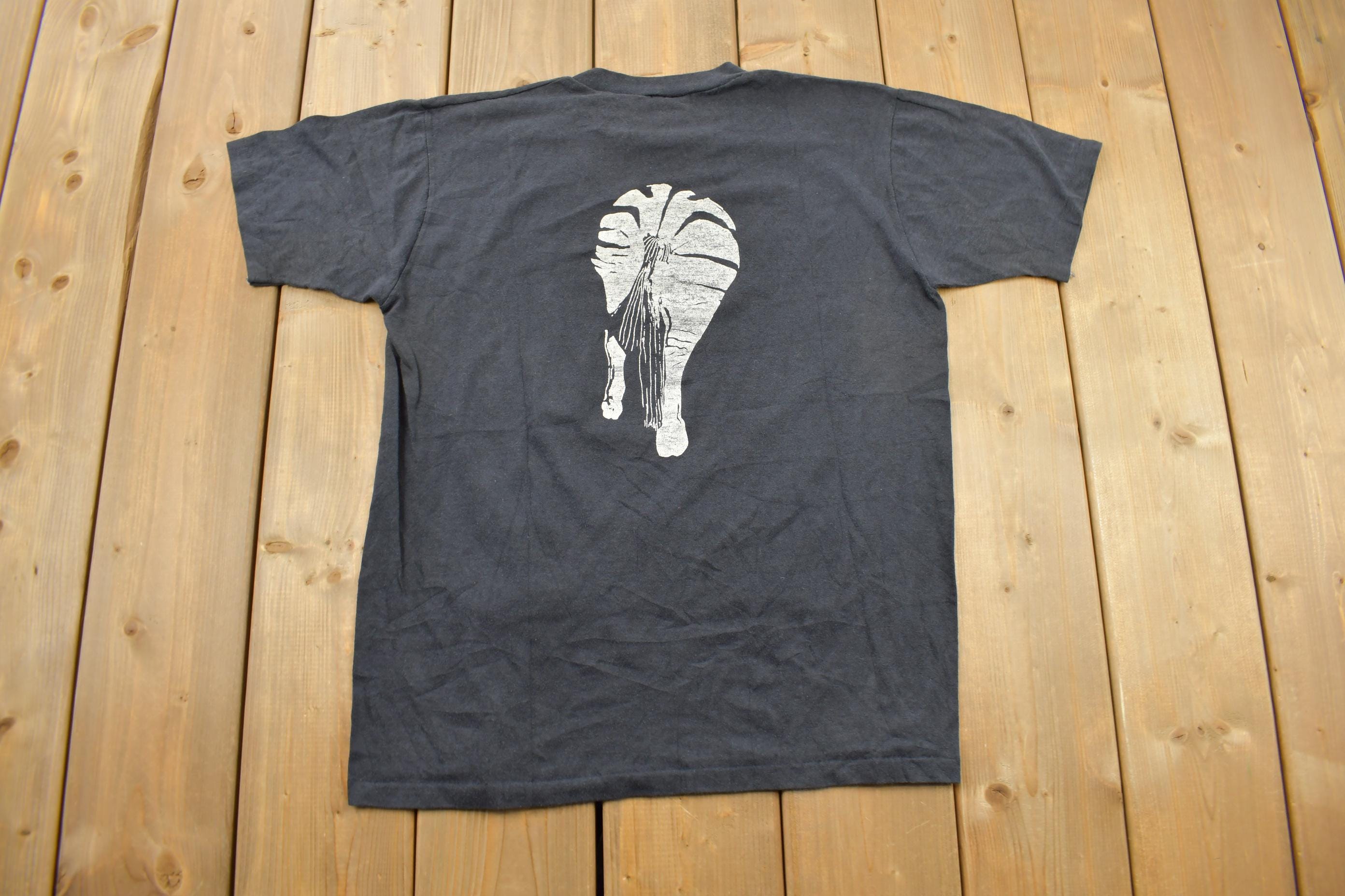 Vintage 1980s Zebra Room Washington DC Single Stitch Graphic T