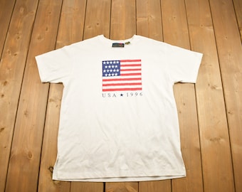 Vintage 1990s USA Active Elements Graphic T Shirt / Vintage T Shirt / Streetwear / Graphic Tee / Made In USA
