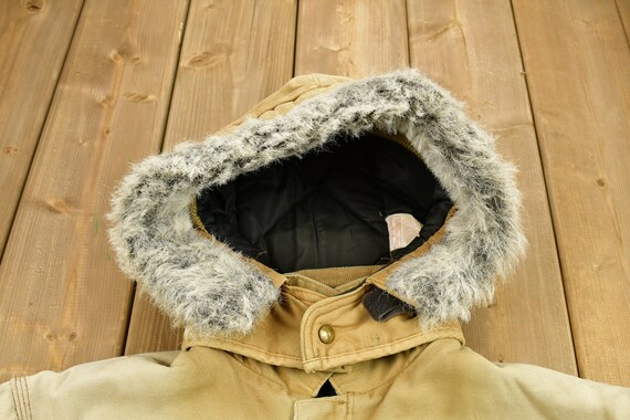 Vintage 1990s Carhartt Fur hood Full Zip Winter W… - image 3