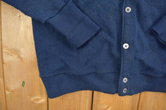 Vintage 1990s IZOD Knitted Cardigan Sweater / Vin… - image 3