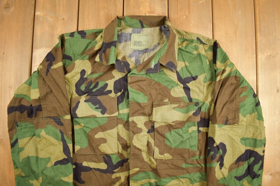 Vintage 1998 US Army Woodland Camo Military Field… - image 3