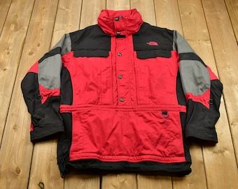 Vintage 1990s The North Face Extreme Weather Ski Jacket / Color Block Jacket / Winter Ski Snowboard Coat / Athletic Zip Up / 80s / 90s