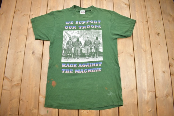 Vintage 1990s Rage Against the Machine We Support Our Troops Band