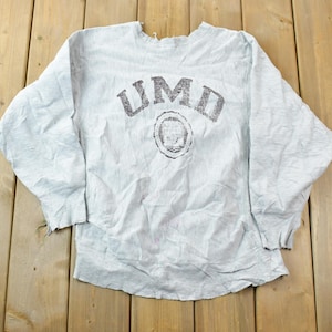 Vintage 1990s Champion Reverse Weave Warm Up UMD Minnesota Sweatshirt / Vintage Champion / Vintage Pullover / Streetwear