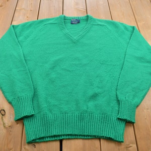Vintage 1990s Arrow Blazer V Neck Knitted Sweater / Vintage 90s Crewneck / Colorful / Sweatshirt / Classy Vintage / V Neck Sweater