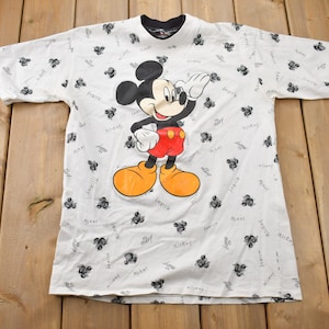 ヴィンテージ 1990年代 ディズニー オリジナル ミッキーマウス オールオーバープリント Tシャツ / シングルステッチ / ヴィンテージ ミッキーマウス / アメリカ製 / 90年代 ディズニー Tシャツ