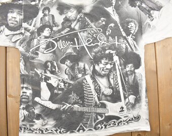 THEXX ポスター　古着　ヴィンテージ Vintage 1996 Jimi Hendrix All Over Print Band T-shirt / Band Tee