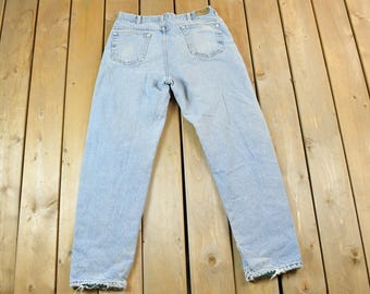 Jean en denim doublé haricot LL vintage des années 1990, taille 31 x 28 / Made in USA / Vintage américain / Workwear / Streetwear / Pantalon vintage