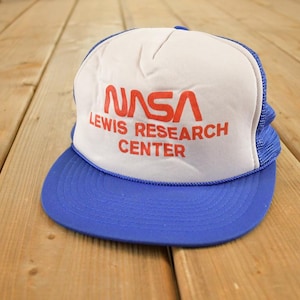 Vintage 1980s NASA Lewis Research Centre Snapback Hat / 80's Embroidered Cap