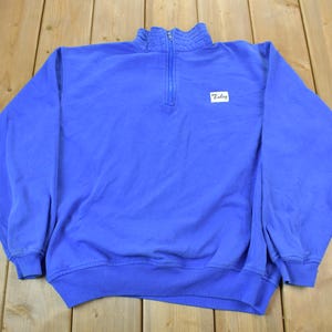 Vintage 1990s Tinley Light Blue Crewneck Sweatshirt Made In USA