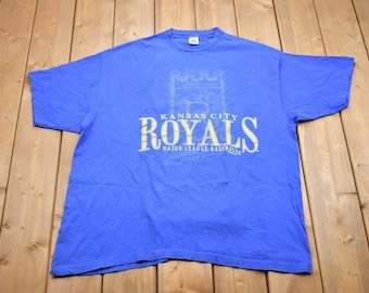 Vintage 1990s Kansas City Royals MLB Graphic T-Shirt / MLB Baseball / 90s Streetwear / Sportswear / 1994 Royals Shirt / Kansas City Vintage