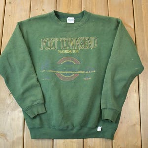 Vintage 1990s Port Townsend Washington Crewneck Sweatshirt / 90s Crewneck / Souvenir Sweater / Streetwear / Travel And Vacation
