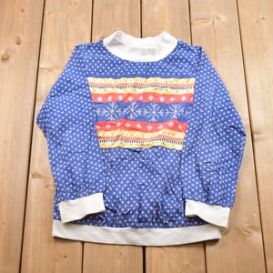 Vintage 1990s Turtleneck Shirt / 90sTurtleneck / Athleisure / Streetwear / Festive Shirt / Christmas Clothes