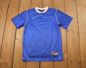 Vintage 1990s Nike Swoosh Graphic Soccer Jersey / 90s / Vintage Streetwear / Graphic T Shirt / Vintage Nike / Soccer / Vintage Sports
