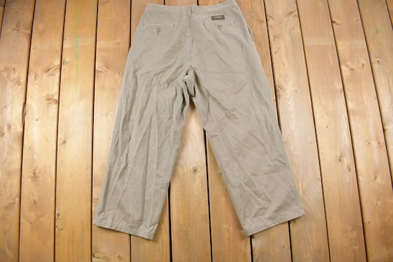 Vintage 1990's Calvin Klein Khaki Pants Size 31 x… - image 2