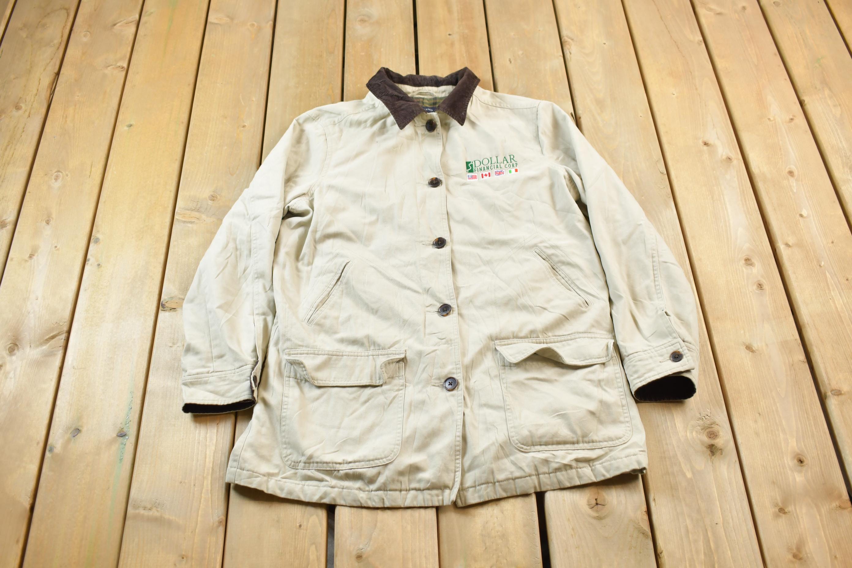 Vintage 1990s Lands End Field Jacket / Workwear / Streetwear