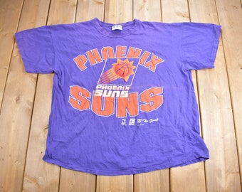 Vintage 1990s Phoenix Suns NBA Graphic T-Shirt / Made In USA / Single Stitch / NBA Basketball / 90s Streetwear / Sportswear