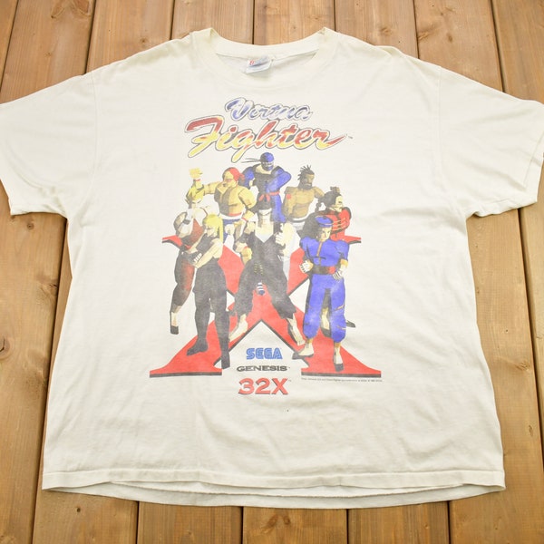 Vintage 1995 Virtua Fighter Sega Genesis Video Game Promo T-shirt / Made In USA  / Single Stitch / Rare Vintage / Vintage T-shirt