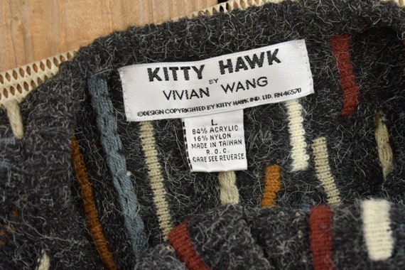 Vintage 1990s Kitty Hawk By Vivian Wang 3D Knit C… - image 4