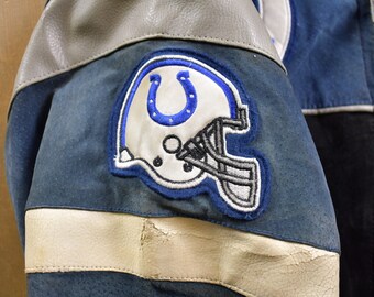 Vintage 1990s Indianapolis Colts NFL Letterman Jacket / NFL Team