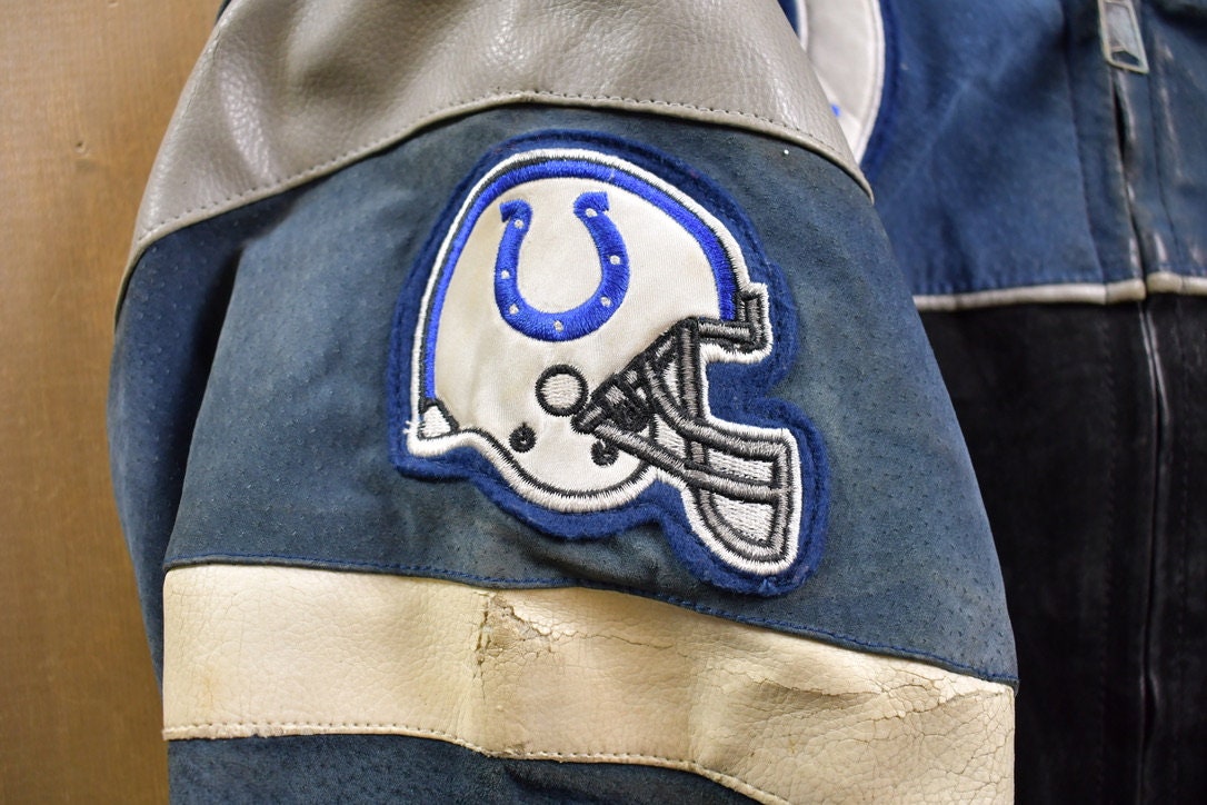 Vintage 1990s Indianapolis Colts NFL Letterman Jacket / NFL Team