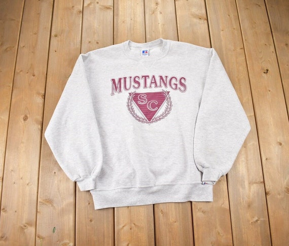 Vintage 1990s Russell SC Mustangs University Coll… - image 1
