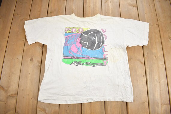 Vintage 1990s Pro Volleyball Graphic T Shirt / Vi… - image 1