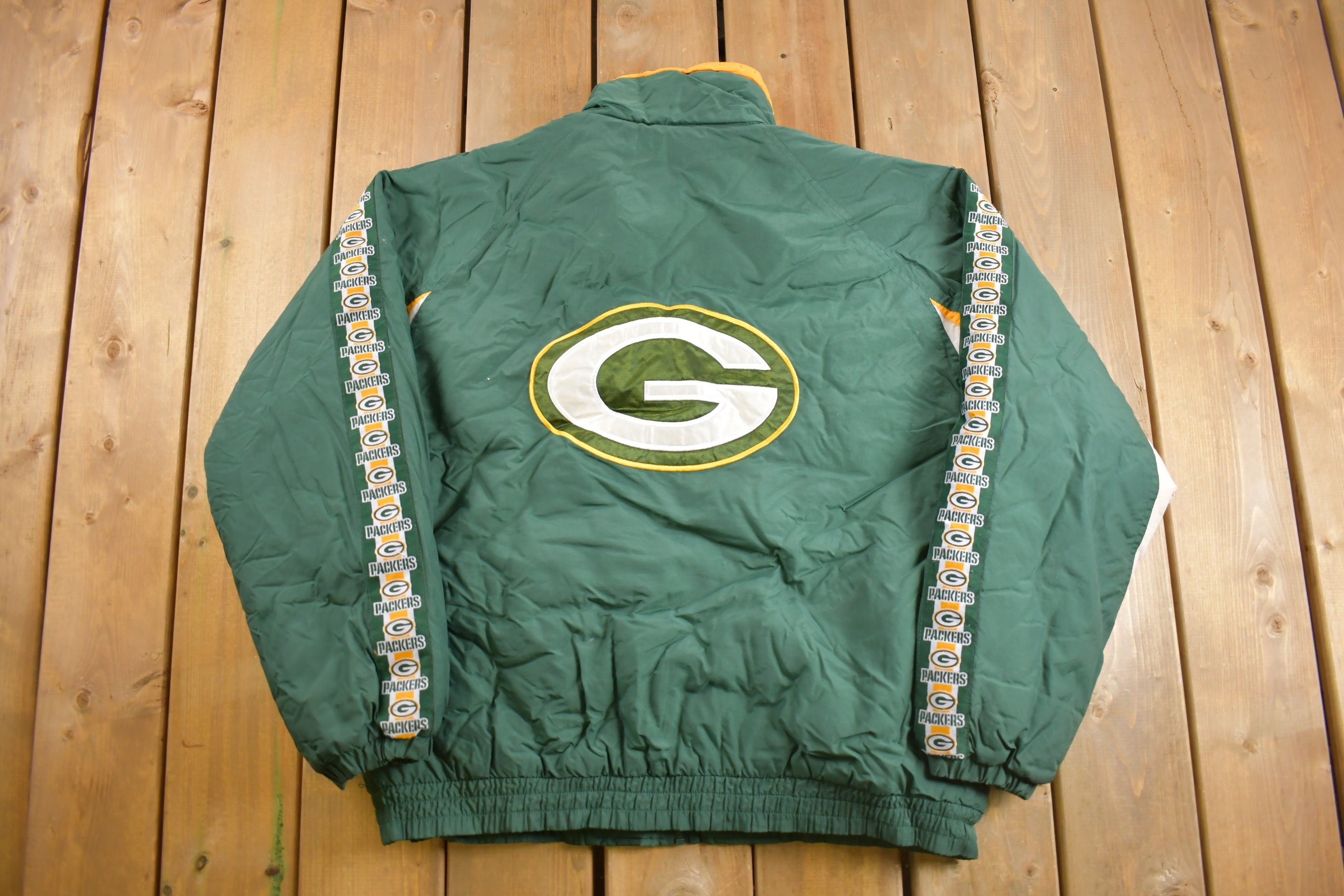 Vintage 1990s Green Bay Packers Full Zip Jacket / Vintage Packers