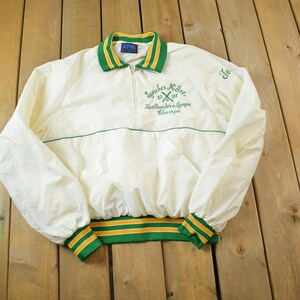 Vintage 1980s Quater Zip Varsity Windbreaker - XL