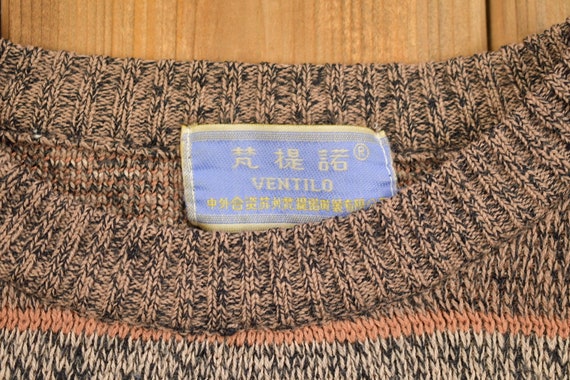 Vintage 1980s Scenic Knit Crewneck Sweater Donkey… - image 5