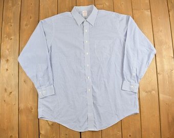Camicia a quadri Brooks Brothers vintage anni '90 con bottoni / Camicia abbottonata anni '90 / Camicia Brooks Brothers vintage / Camicia elegante / Camicia abbottonata