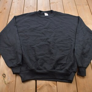 Vintage 1990s Jerzees Blank Crewneck Sweatshirt / 90s Crewneck / Made In USA / Essential / Streetwear / 90s
