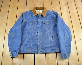 Vintage 70's - 80's Men's 'saddle King Western' Denim Jacket by