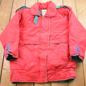 Vintage 1980s J. Gallery Full Zip Puffer Jacket / Goose Down Fill / Vintage Bubble Jacket / Winter / Streetwear / 80s Down Jacket