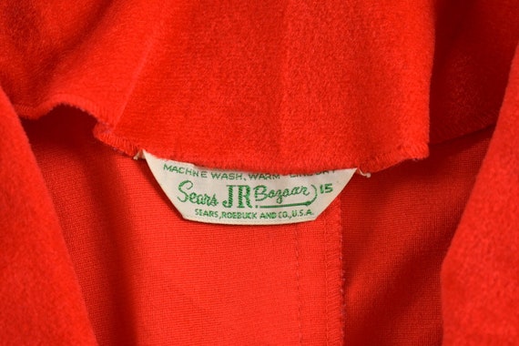 Vintage 1960s Sears Red Button Blazer Coat / Outd… - image 3
