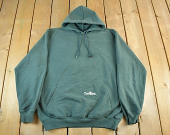 Vintage 1990s Carhartt Hoodie Sweatshirt Men's Large / Workwear / Streetwear / 90s Hoodie