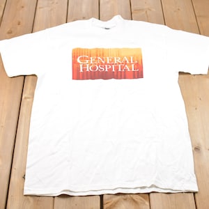 Vintage 1990s Disney General Hospital Graphic T-Shirt / Streetwear / Retro Style / Single Stitch / Made In USA / 90s Graphic Tee