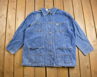Vintage 80s Polo Ralph Lauren Denim Chore Jacket Size L - Etsy Vintage 80s Polo Ralph Lauren Denim Chore Jacket Size L - Etsy
