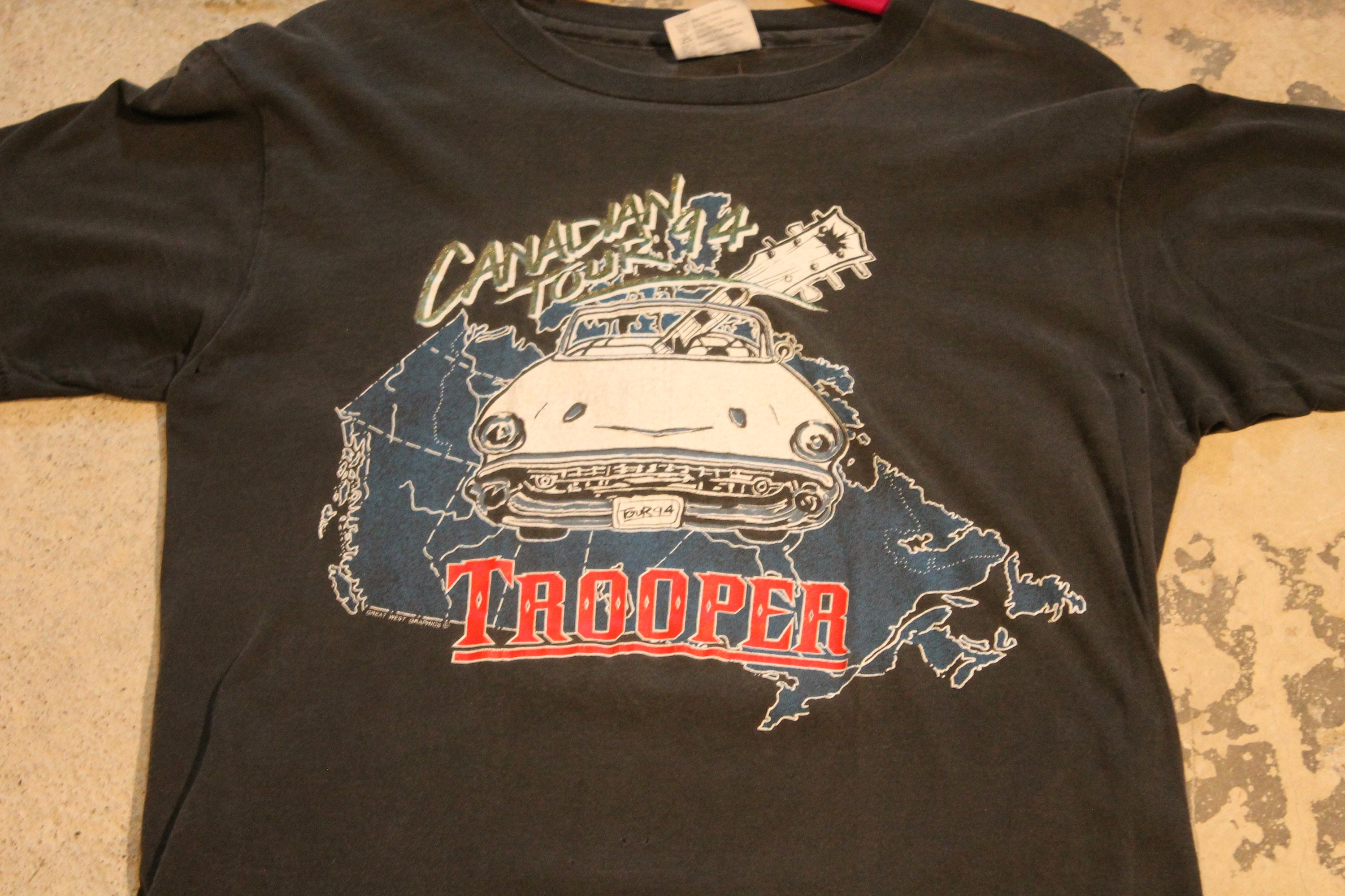 Vintage Band TShirt / Trooper / Canadian Tour 1994 / Canada Etsy