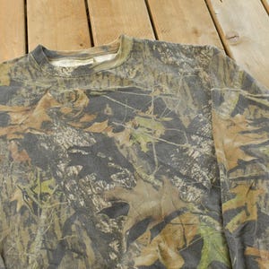 Vintage 90s Mossy Oak Break Up Camo Crewneck Sweatshirt XL Made USA image 3