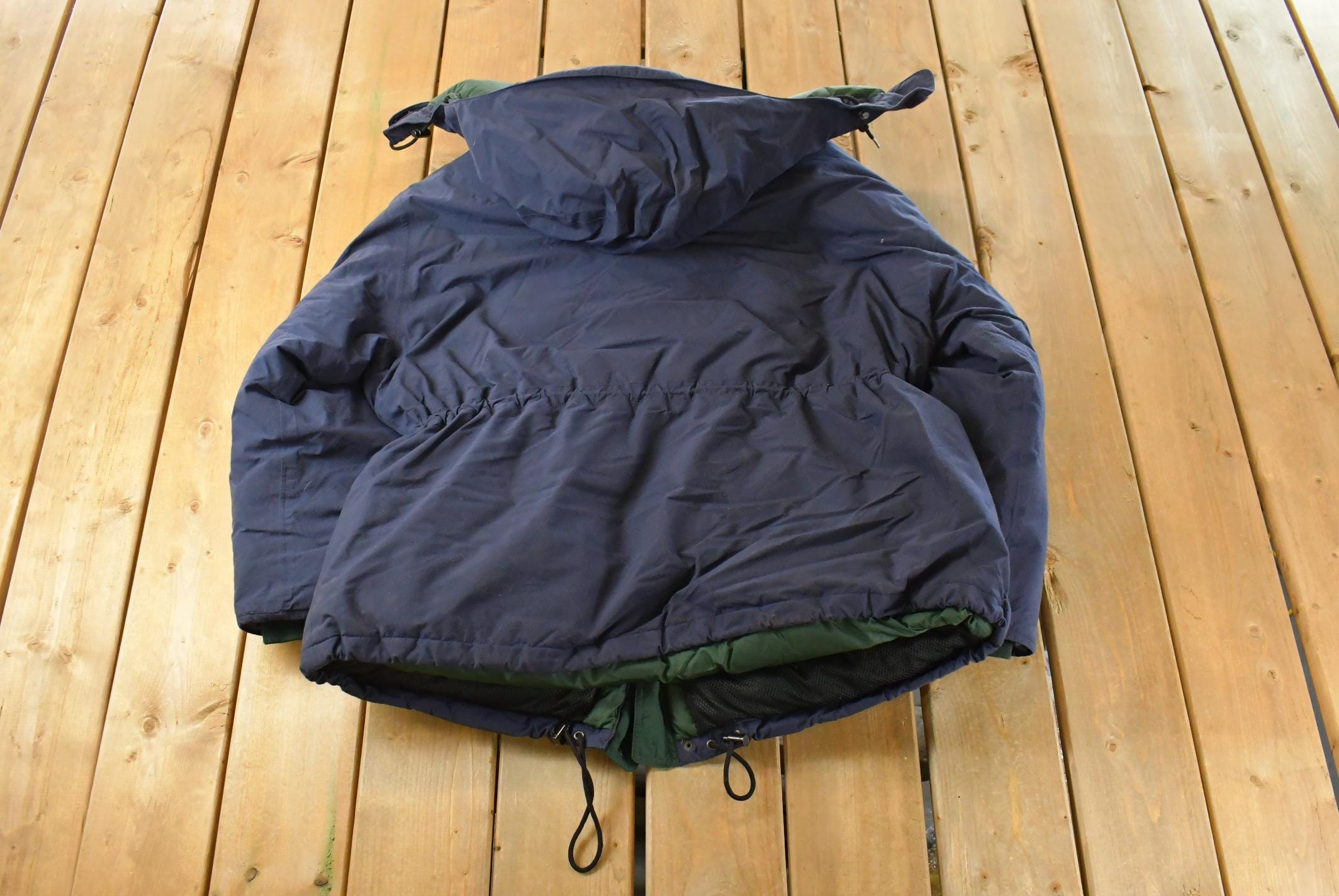 Vintage 1990s Eddie Bauer Ridgeline Goose Down Hooded Jacket Men