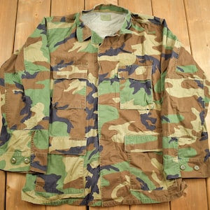 Vintage 1993 US Army Woodland Camo Military Field Jacket / US Army Green / Vintage Army / Militaria / Army Jacket /