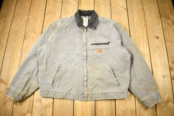 Vintage 1990s Distressed Carhartt Detroit Jacket / Vintage