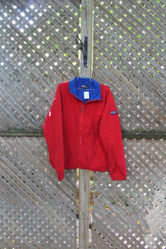 Vintage 1990s Polo Sport Fleece Lined Patchwork J… - image 3