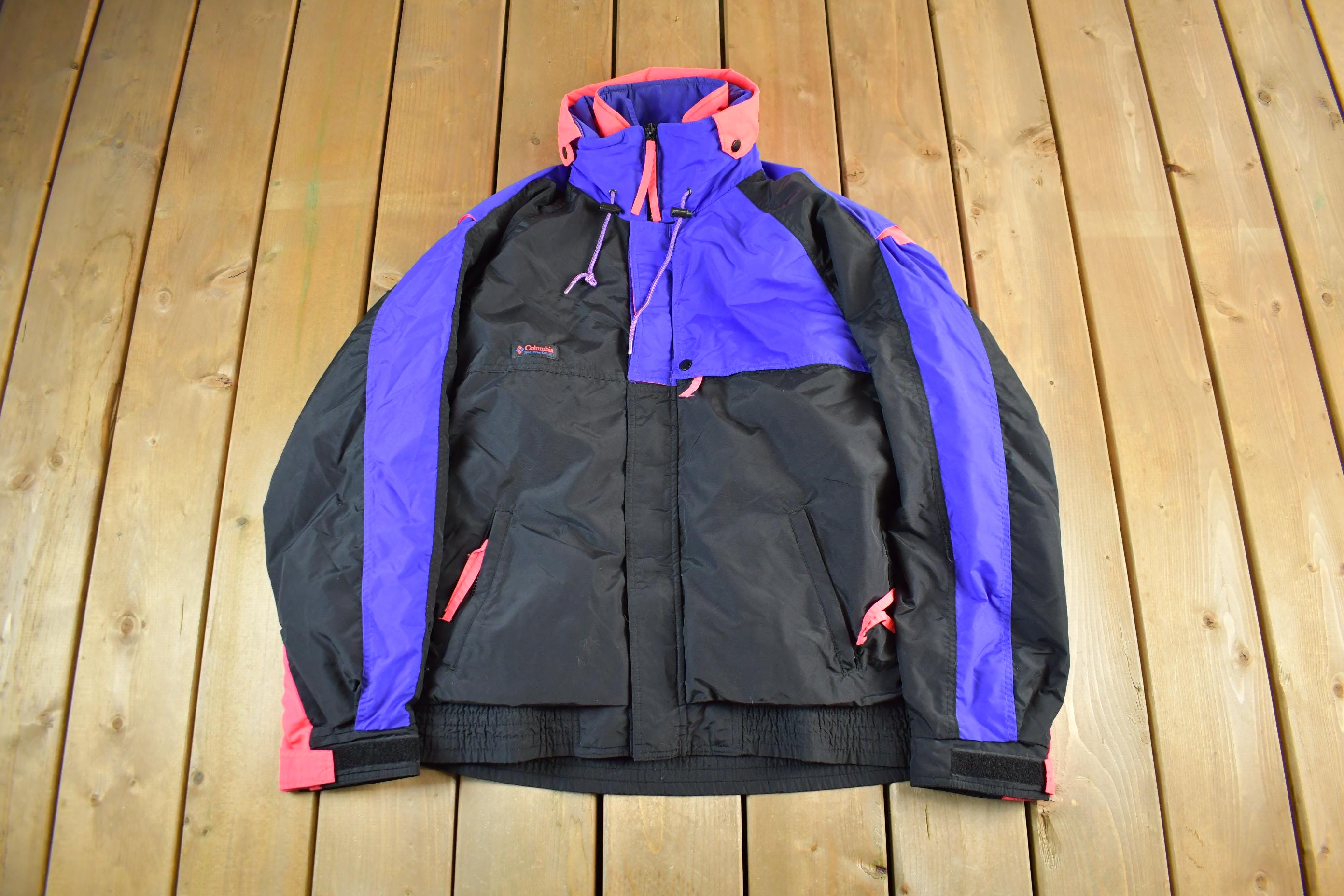 じゃす〜プロフ必読〜80〜90s vintage USA製Columbia VINTAGE Columbia Sportswear Purple Full Zip Fleece USA Ladies XL