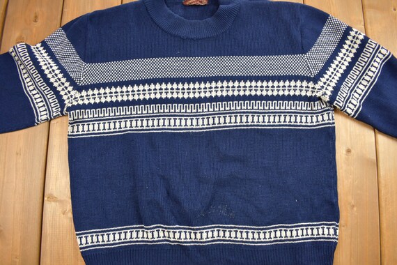 Vintage 1980s Kings Sport Knitted Mockneck Sweate… - image 5