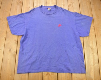 Vintage 1990s Nike Embroidered Grey Tag T-Shirt / Made In USA / Single Stitch / 90s Nike / Size XL / Grey Tag Nike