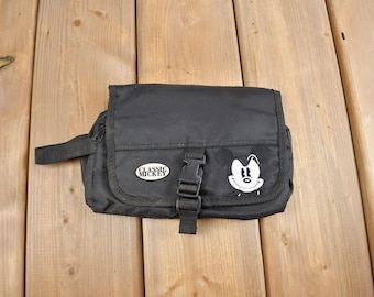 Vintage 1990s Walt Disney Mickey Mouse Bag / Vintage Accessory  / Vintage Disney / Classic Mickey / Embroidered