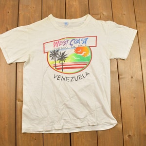Vintage 1970s West Coast Puerto La Cruz Venezuela Souvenir T Shirt / Streetwear / Made In USA / Vacation Tee / Travel T Shirt