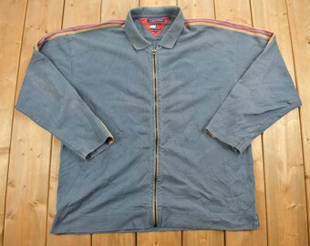 Vintage 1990s Tommy Hilfiger Light Zip Up Jacket / Streetwear / Light Jacket / Vintage Windbreaker / 90s Hilfiger / Vintage Tommy